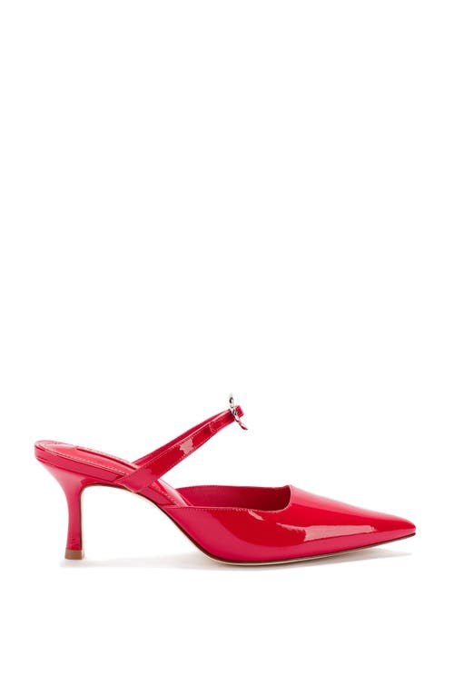 Shop Larroude Larroudé Daisy Pump In Scarlet