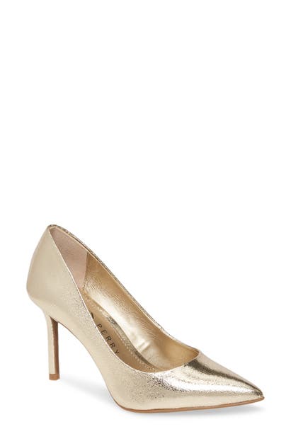 Katy Perry The Sissy Pump In Champagne Faux Leather