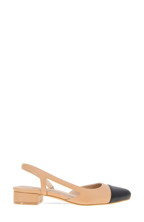 BCBG BCBG TILLIE SLINGBACK CAP TOE PUMP 