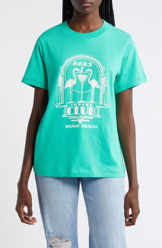 Shop Rails Miami Beach Relaxed Fit Graphic T-shirt In Supper Club