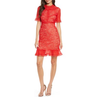 Bardot Theodora Lace Sheath Minidress