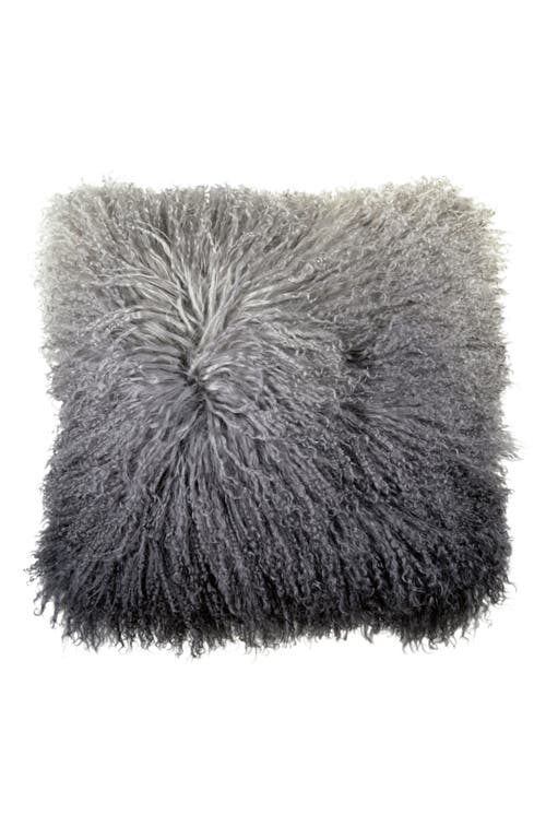 Michael Aram Dip Dye Sheepskin Accent Pillow in Charcoal at Nordstrom