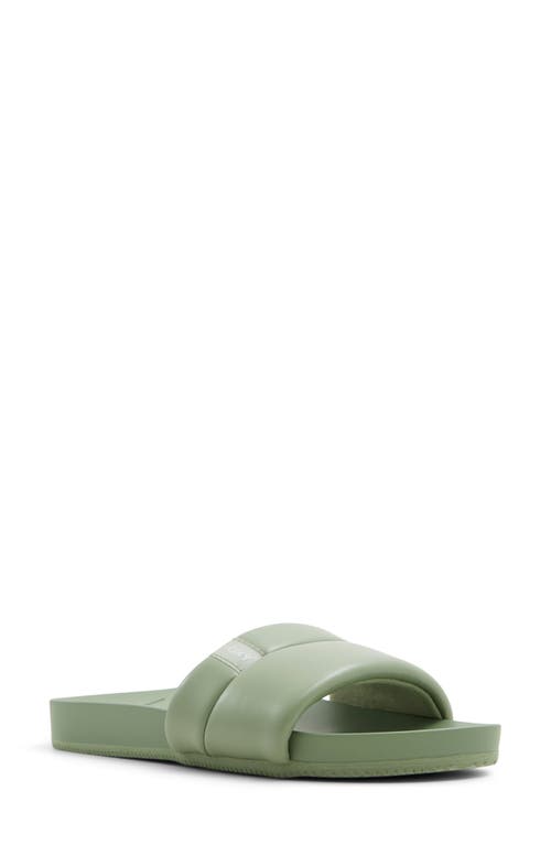 Roxy Slip In Slide Sandal In Oil Green