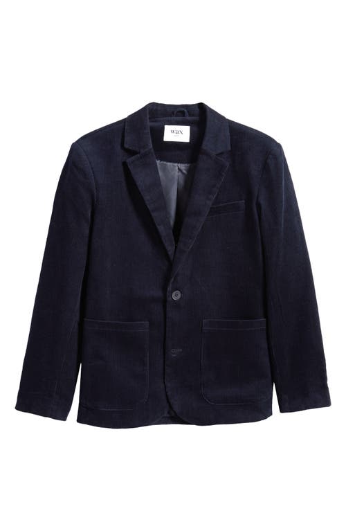 Shop Wax London Fintry Corduroy Blazer In Navy