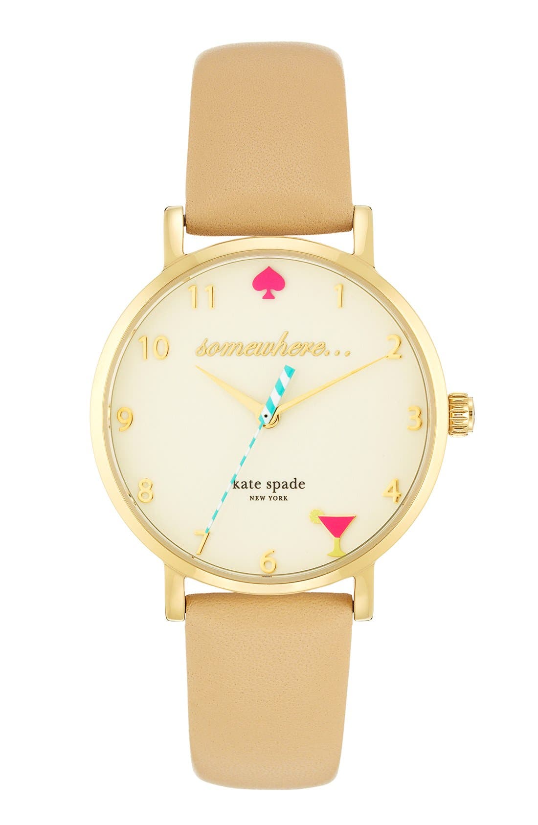 kate spade watch with martini glass