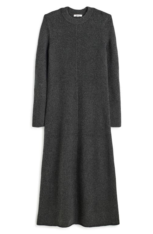 Madewell Sweater Maxi Dress in Heather Charcoal 