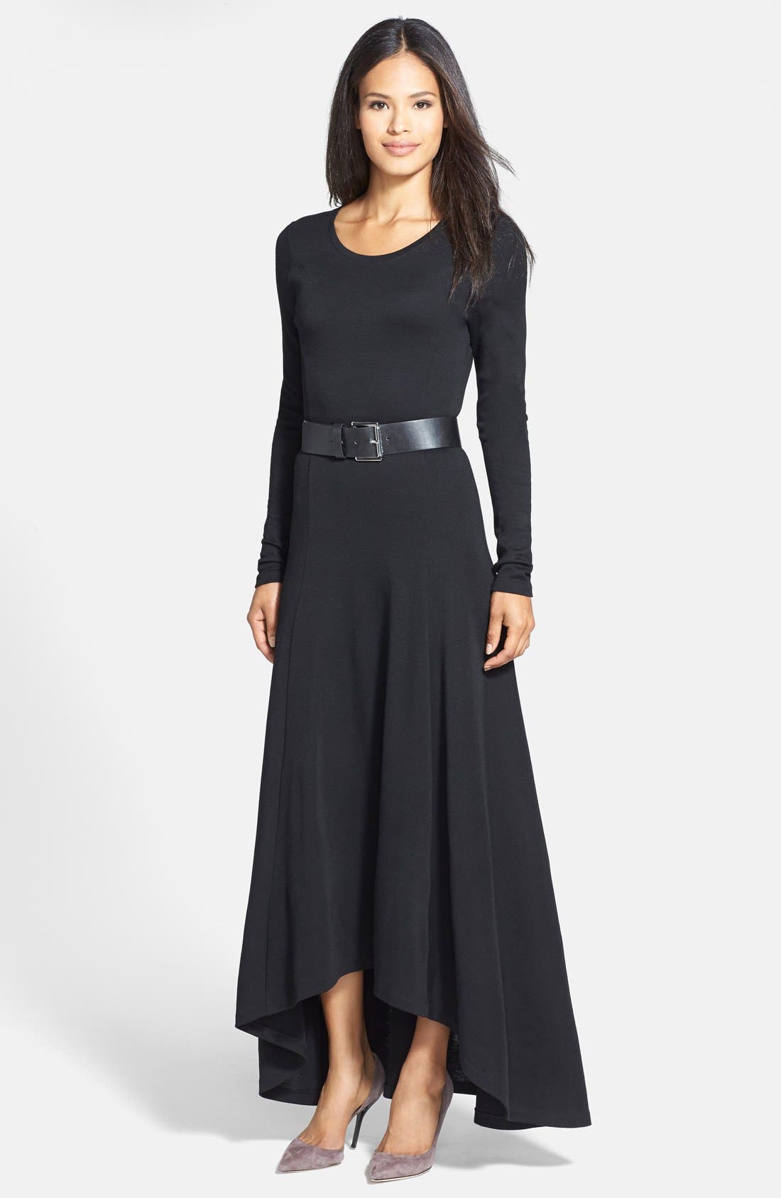 MICHAEL Michael Kors Belted High/Low Maxi Dress Nordstrom