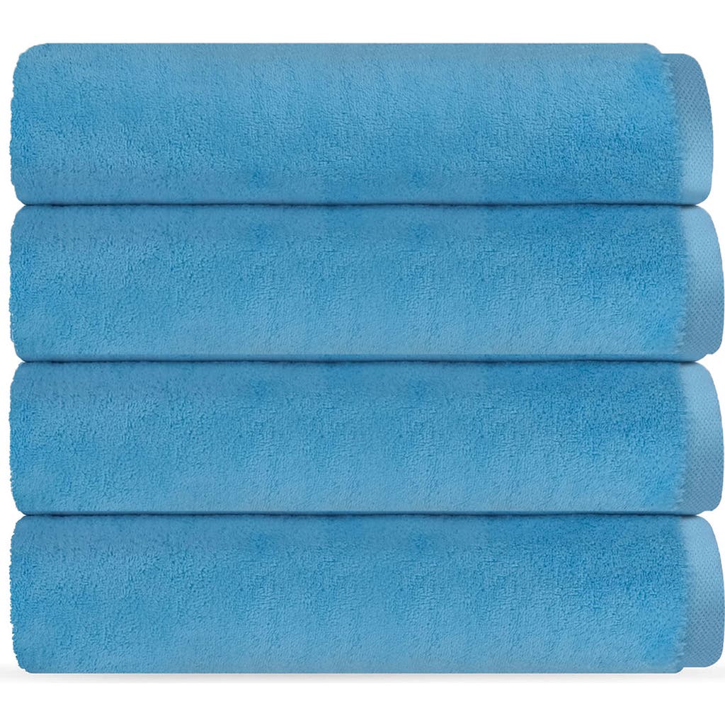 Brooks Brothers Puresoft 4-piece Turkish Cotton Wash Cloths In Seaglass