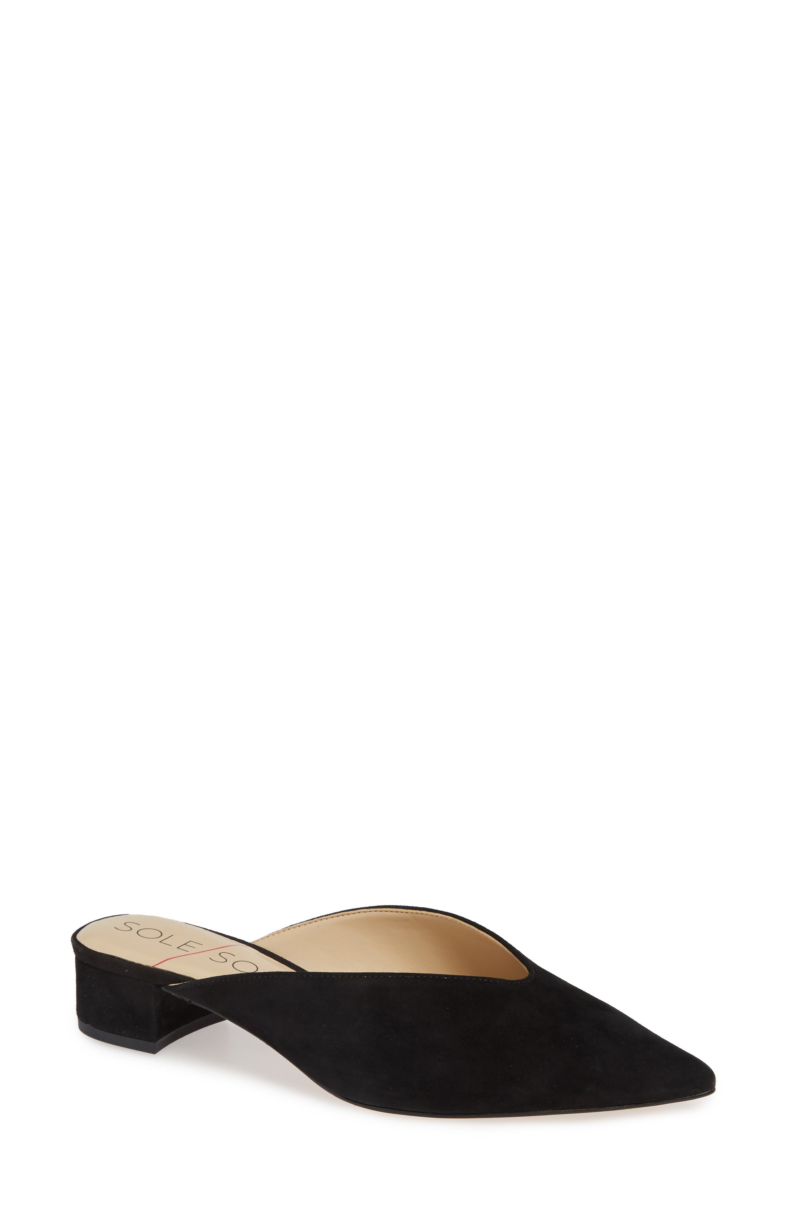 Sole Society Marlessa Mule, Black