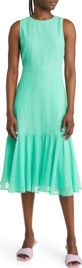 Chelsea28 ruffle top midi dress