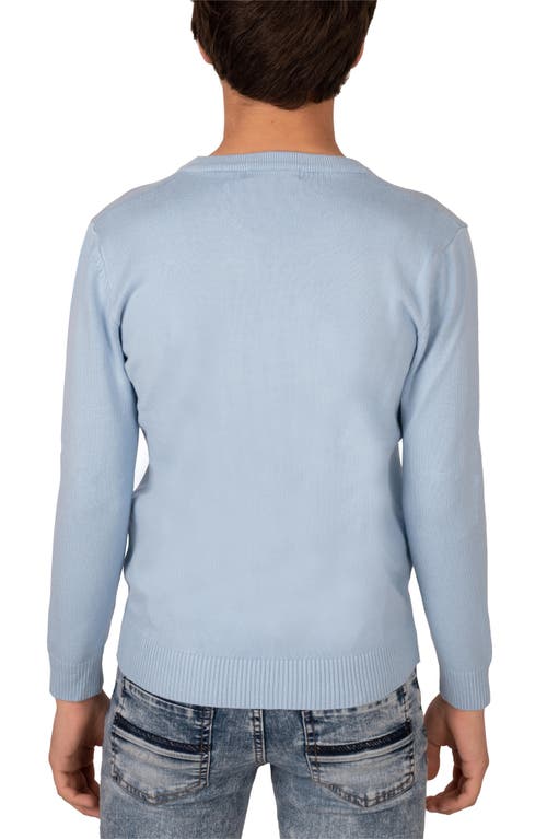 X-ray Xray Basic Crew Neck Sweater In Powder Blue