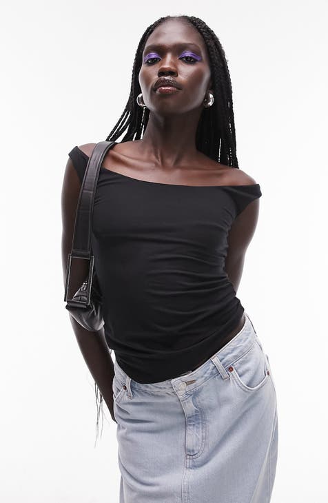 Black cold shoulder shirts 2025 Black cold shoulder shirts 2025