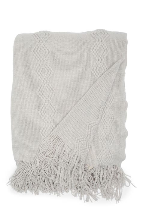 Willow Poppy Road Knit Throw Blanket