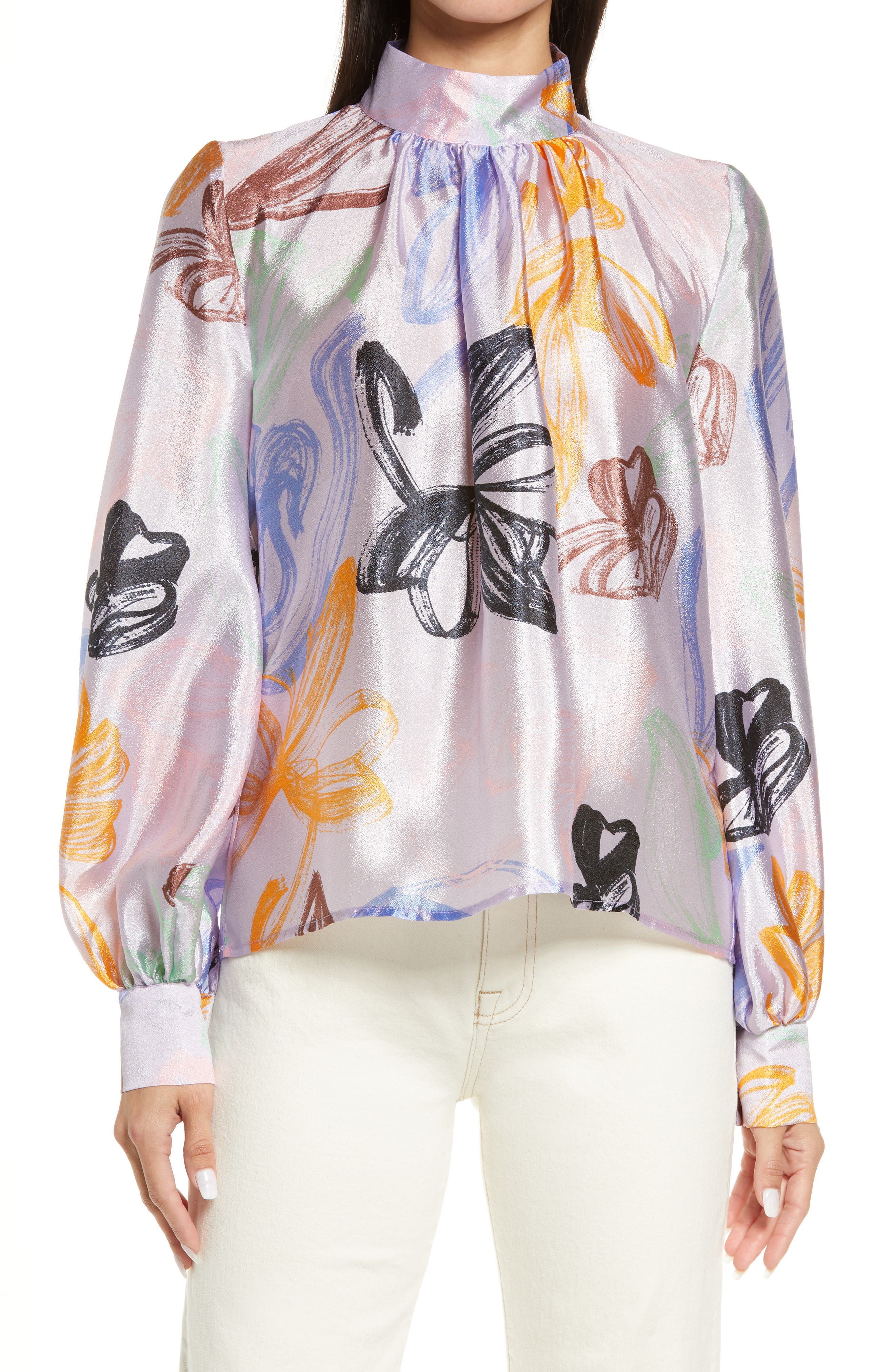 Stine Goya Eddy Floral Satin Blouse 