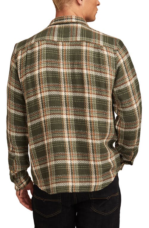 Shop Lucky Brand Humboldt Herringbone Plaid Button-up Shirt In Green Plaid