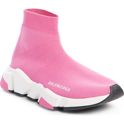 Balenciaga Speed Mid Sneaker, Pink