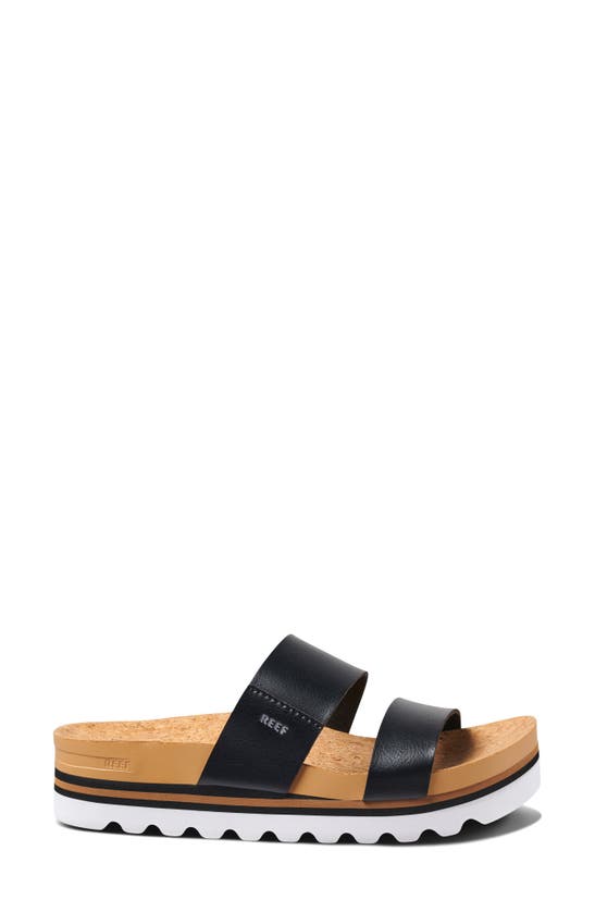Reef Women's Cushion Vista Hi Slip-on Platform Slide Sandals In Black