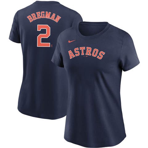 Women's Nike Alex Bregman Navy Houston Astros Name & Number T-Shirt