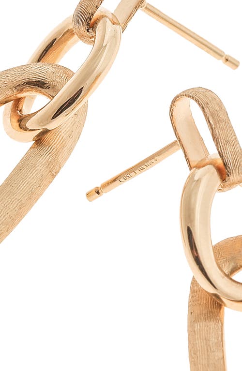 Marco Bicego Jaipur Double Link Drop Earrings In Yellow Gold