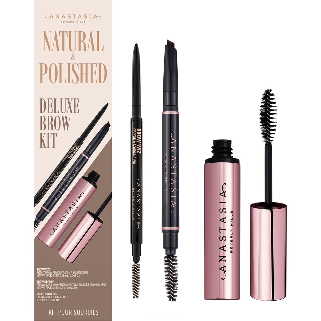 Anastasia Beverly Hills Natural & Polished Deluxe Eyebrow Kit (nordstrom Exclusive) $73 Value In Ebony