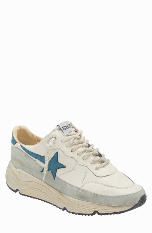 Golden Goose Running Sole Sneaker White/Petroleum/Ice at Nordstrom,