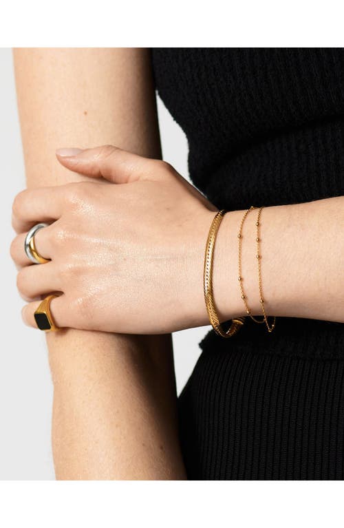 Shop Missoma Camail Snake Chain Bracelet In Gold