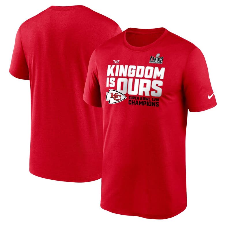 Shop Nike Red Kansas City Chiefs Super Bowl Lviii Champions Local Fashion T-shirt
