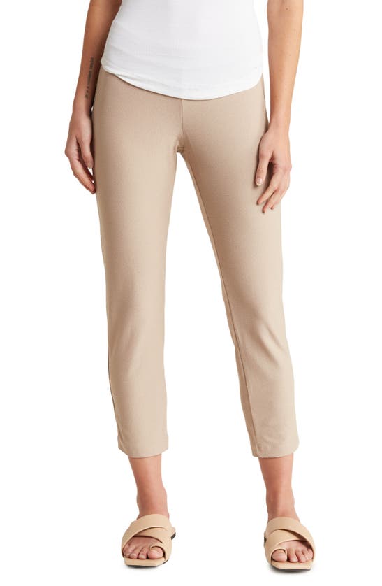 Eileen Fisher Stretch Crepe Slim Ankle Pants In Bramble