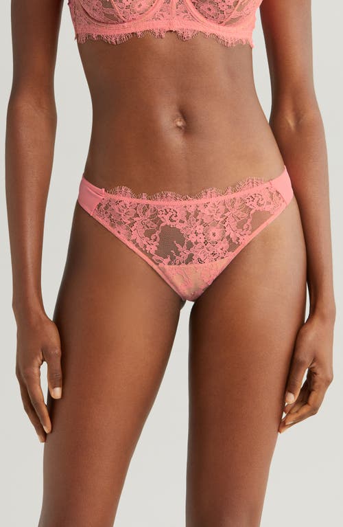 Skarlett Blue Entice Thong In Geranium/cashmere