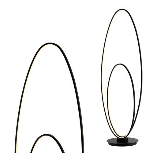 JONATHAN Y JONATHAN Y LOOPER METAL MODERN CONTEMPORARY OVAL DIMMABLE INTEGRATED LED FLOOR LAMP