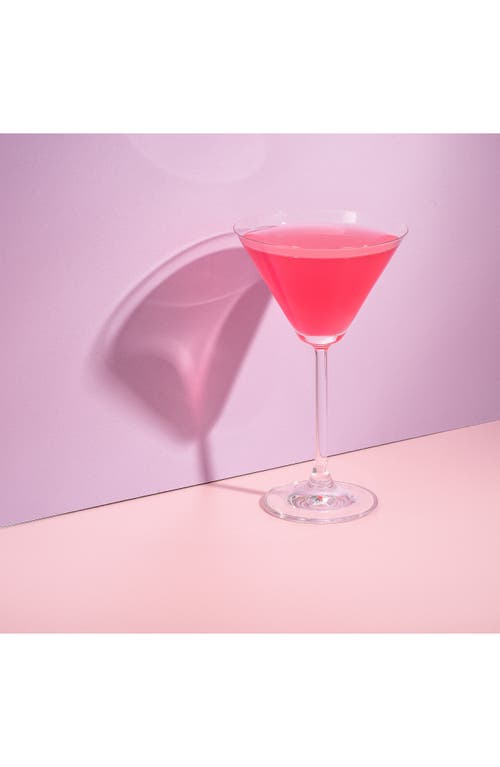 Joyjolt Olivia Set Of 4 Martini Glasses In Clear