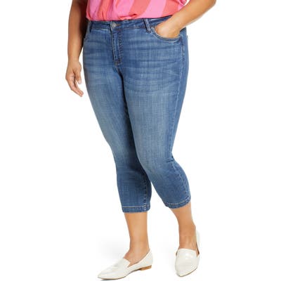 Plus Size Kut From The Kloth Lauren Crop Skinny Jeans, Blue