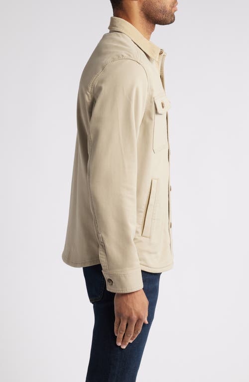 Shop Tommy Bahama Harbor Point Shirt Jacket In Stone Khaki