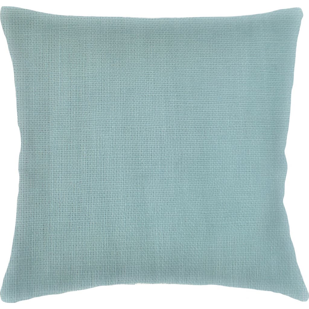 Anaya So Soft Linen Euro Pillow Down Insert In Mist Blue