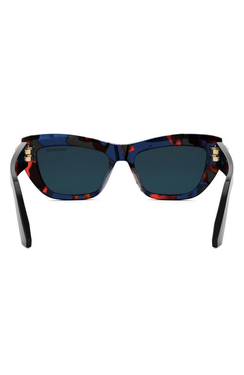 Dior C B2u 52mm Butterfly Sunglasses In Multi
