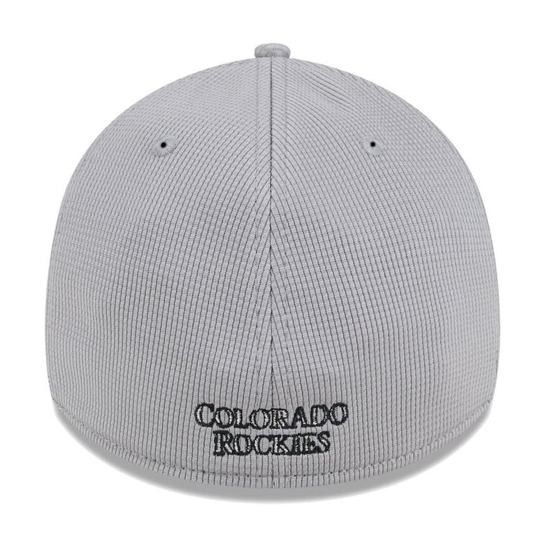 Shop New Era Gray Colorado Rockies Active Pivot 39thirty Flex Hat