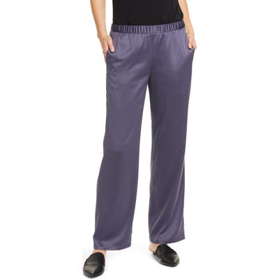 Eileen Fisher Pull-On Straight Leg Recycled Polyester Pants