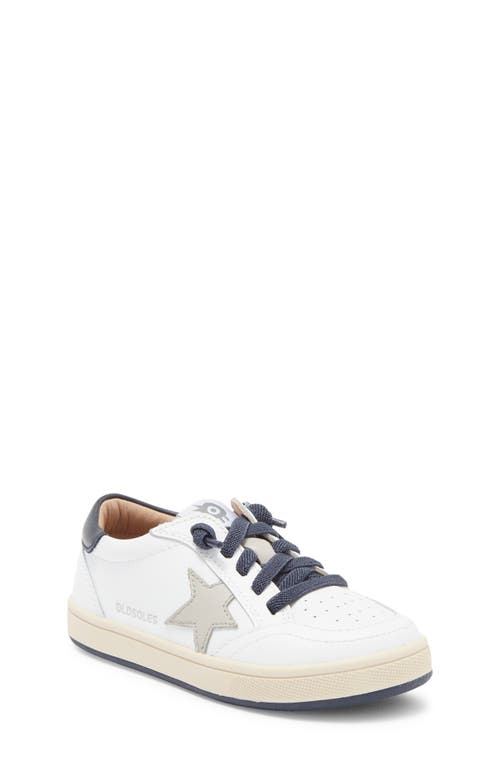 Old Soles Kids' Platinum Runner Sneaker In Snow/navy/gris