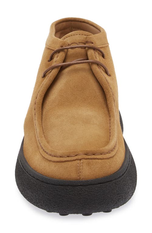 Shop Tod's Suede Chukka Boot In Bronzo Medio