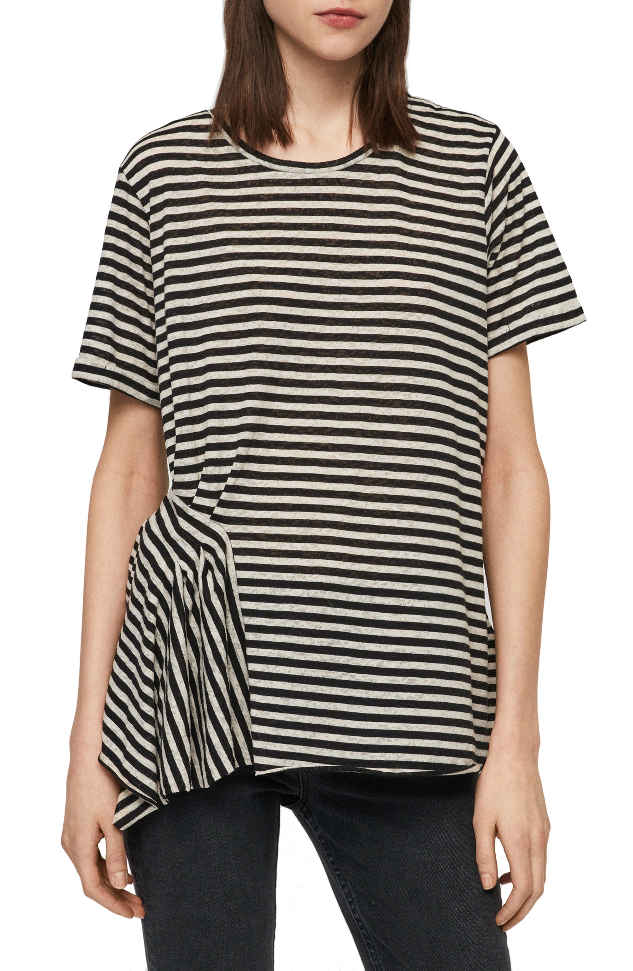 allsaints striped shirt