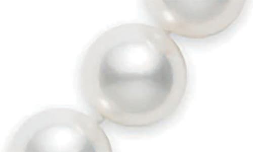 Mikimoto Essential Elements Akoya Cultured Pearl Necklace In White Gold/pearl