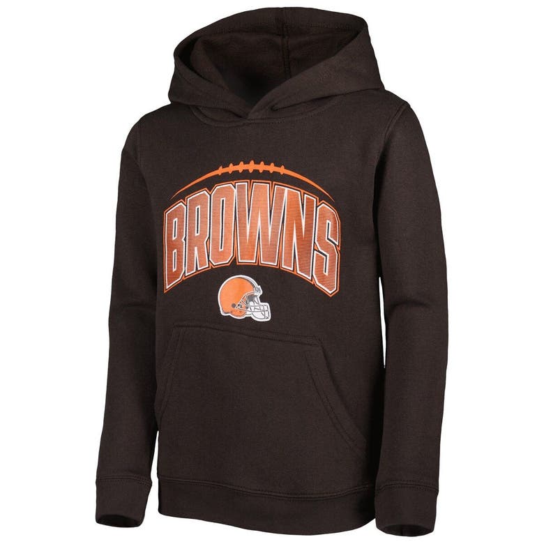 Outerstuff Youth Brown Cleveland Browns The Champ Is Here Pullover Hoodie