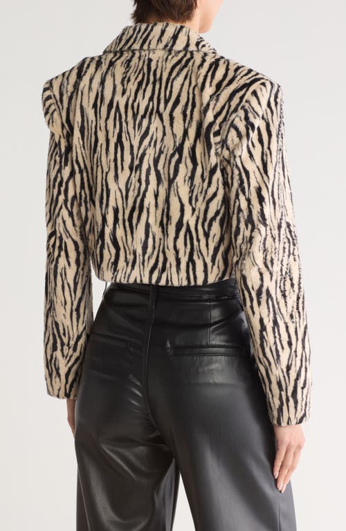 Mother The Blaze Of Glory Cropped Blazer In Hold Your Zebras