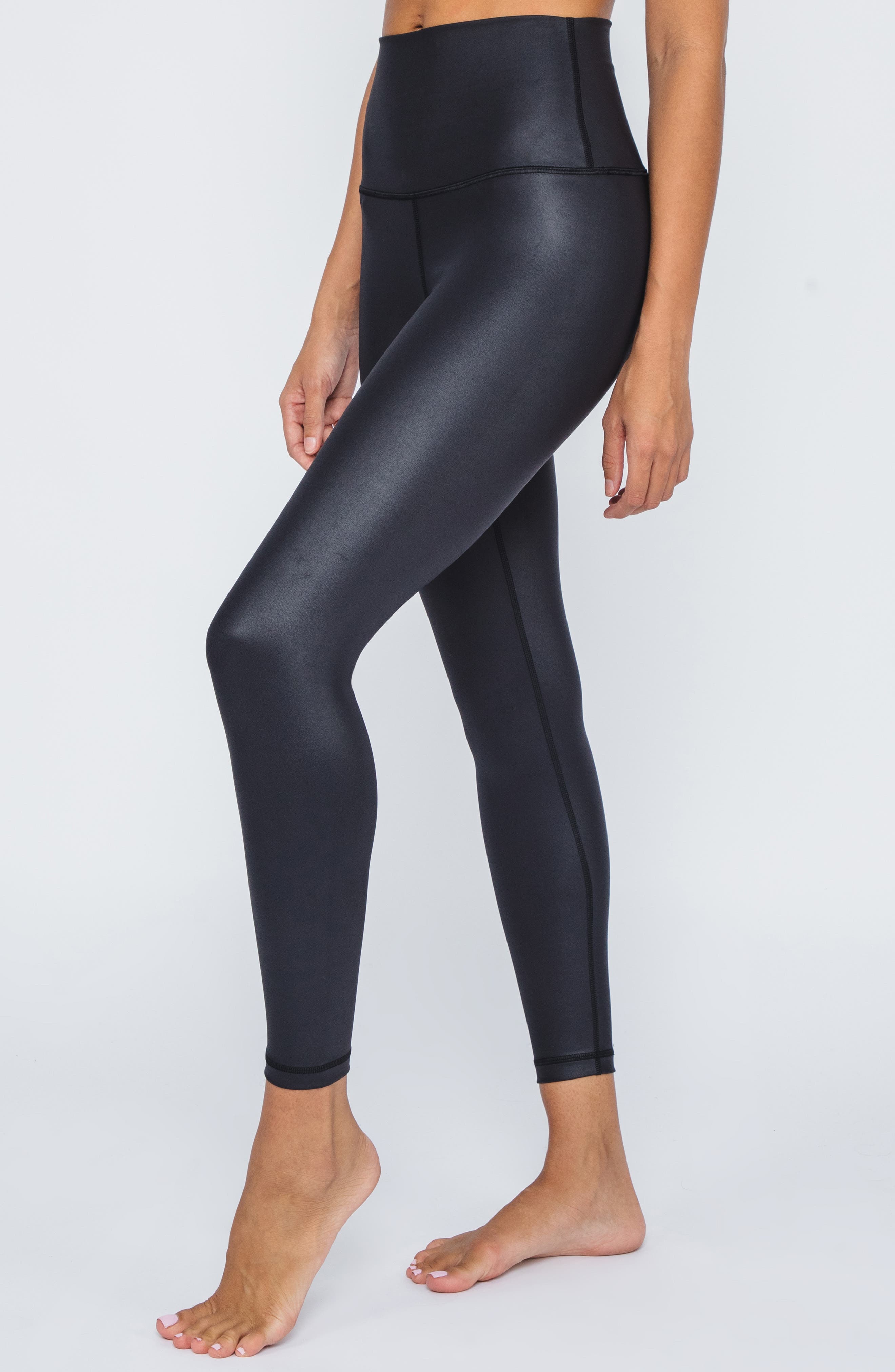 90 DEGREE BY REFLEX Interlink Faux Leather Leggings Nordstromrack