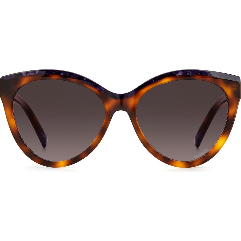 MISSONI MISSONI 57MM GRADIENT CAT EYE SUNGLASSES
