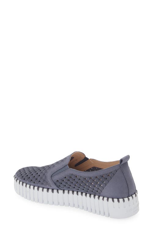 Shop Ilse Jacobsen Tulip Slip-on Sneaker In Grey Blue