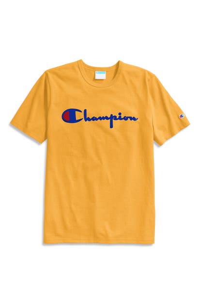 Konsekvenser maksimum Overskyet Champion Heritage Script Logo T-shirt In Black | ModeSens