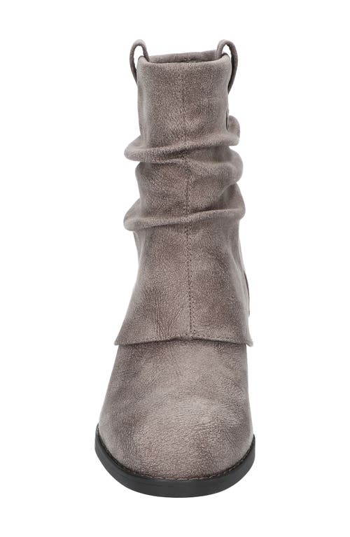 Bella Vita Women's Twyla Slouch Block Heel Ankle Boots In Grey