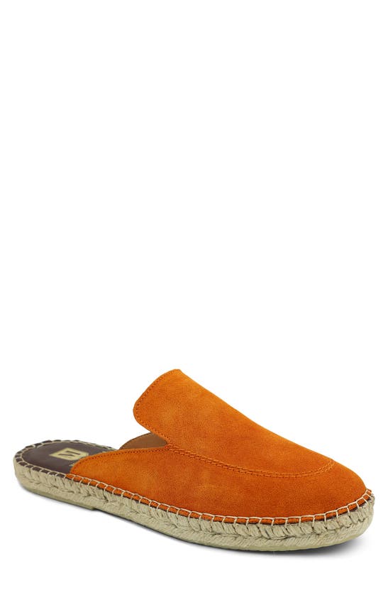 Bruno Magli Estrada Leather Espadrille Mule Sneaker In Saffron Suede