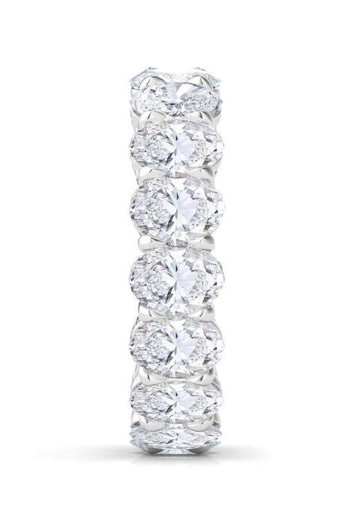 Hautecarat Oval Cut Lab Grown Diamond Eternity Band In White Gold